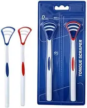 YANDY Tongue scraper, tongue brush for adults and children,easy to use,freshens breath and helps eliminate bad breath (Pack of 2)