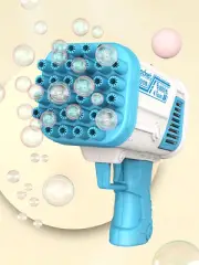 1Pc-32 Hole Space Bubble Gun for Children - Bubble Machine Handheld Gatling Gun