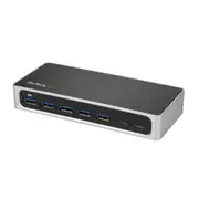 StarTech HB30C5A2CSC interface hub USB 3.2 Gen 1 (3.1 Gen 1) Type-B 5000 Mbit/s Black, Silver