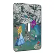 Elements of Space Alice Wonderland Fantasy Metal Wall Plate Switch AC Decora