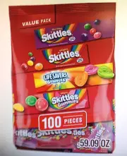 MARS SKITTLES & LIFESAVERS GUMMIES VARIETY MINI BAG, 3 lbs (100 PCS)