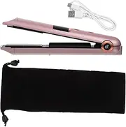 KAILIKETIY Travel Essential: Cordless 2-in-1 Hair Curler and Straightener Portable Styling Tool Professional Curling Iron Wand Hair Curler Iron No Damage