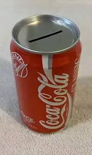 Vintage Genuine Coca Cola 12oz Can Bank from 1989. Never used.