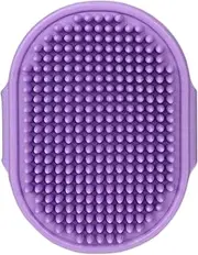 Dog Scrubber for Bath | Rubber Shampoo Brush Scrubber | Comfortable Massage Comb Tools for Dogs Cats Puppies Kittens Ferrets