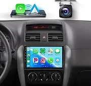 2+64G Android Car Stereo Radio for Suzuki SX4 2006-2013 with Wireless Carplay Android Auto, 9’’ Touchscreen Head Unit with Mirror Link GPS Navigation WiFi Bluetooth FM/RDS EQ AHD Backup Camera SWC MIC