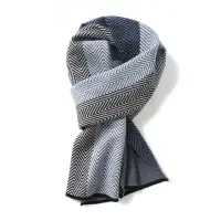 在飛比找momo購物網優惠-【Jun Jun】男士圍巾 羊毛絨針織圍巾 #4TP20