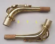 2 pcs New Alto Eb saxophone neck gold lacquer