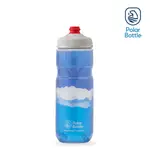 POLAR BOTTLE 20OZ 雙層保冷噴射水壺 DAWN TO DUSK 藍白 / 公路車 自行車 保冷水壺