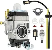 Carburetor Kit Fits for 43cc 47cc 49cc 50cc Scooter Dirt Mini Pocket Bike Motorcycle 2-Stroke Engine 15mm Replace Carb For Go-Ped BladeZ Cart Echo Engine