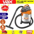Vax Wet Dry Vac 20L Stainless Steel Workshop Vacuum Cleaner Toolshop Cleaning