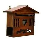 Wall Mount Locking Security Mailbox Home Decor Vintage Style for Entryroom