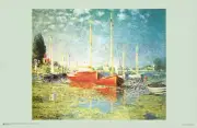 Claude Monet - The Red Boats, Argenteruil Poster 17" x 11"