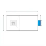 Rectangular Pool Cover - Center Steps
