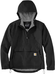 Carhartt Rain Defender Loose Fit Lightweight Packable Ladies Jacket, black, Size M for Women