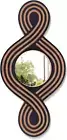 Boho Mirror Rustic Wood Farmhouse Mirror Small Wall Mirror Decorative for Farmho