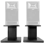 Rockville 8” Black Studio Monitor Speaker Stands For JBL 708P Monitors