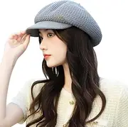 [KELISIN] Summer Mesh Newsboy Caps Soft Paperboy Cabbie Hats Beret with Brim Visor Women