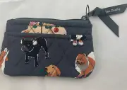 VERA BRADLEY New Holiday Dogs Coin Purse Bag