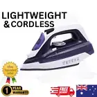 Cordless Steam Iron Lightweight Ironing Garment Clothing Steamer Press 2400W AU