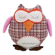 Sand Polyfill 22cm Sleepy Owl Doorstop Home/Office Weighted Heavy Door Stopper