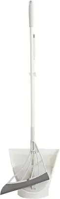 Adjustable Telescopic Silicone Broom with One-Click Dustpan for Easy Cleaning