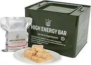 Emergency Food Ration Bars, Survival Food with Tin Box, Long Self Life Survival Tabs Supply for Outdoor Camping Emergency Snowstorm Earthquake Disaster Preparedness Kit