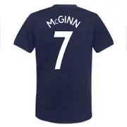 SCOTTISH FA Scotland Boys T-Shirt Poly Training Kit OFFICIAL Football Gift Navy Blue McGinn 6-7 Years