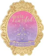 Disney Princess Once Upon A Time Deluxe Glittered Invitations