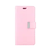 Goospery Rich Diary Case for iPhone 14 Pro Max - Pink