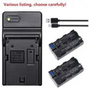 Battery or USB Charger for NP-F570 F550 Cyber-shot DSC-CD100 DSC-CD250 DSC-CD400