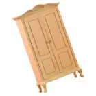 Wooden Furniture Model Dolls House Wardrobe Micro Scene Decor Baby