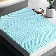 Memory Foam Mattress Topper 11-Zone 8cm Single Comfortable Sleep Support