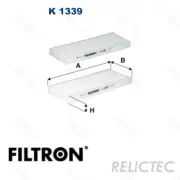Interior Pollen Cabin Filter for Peugeot Citroen:301,C-ELYSEE 9814237680