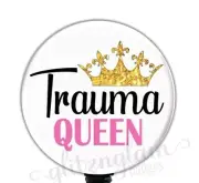 Trauma Queen Retractable Badge Reel, ER Nurse Retractable Badge Holder GG5185
