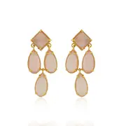 Blush Earrings - Metal Brass - Shiny Finish Jewellery in Australia