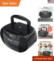 Versatile Portable Audio System - CD Player, AM/FM Radio & Cassette Recorder