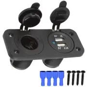 5V USB Car Cigarette Lighter Socket Splitter Charger Power Adapter Blue Light