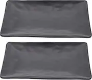 2Pcs Melamine Sashimi Plate Multi-Function Sushi Plate Sashimi Displaying Plate