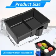 Car Armrest Storage Box with 2 Cup Holder Adjustable Car Armrest Organiser paHMs