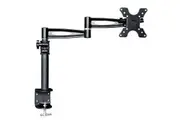 Up to 24" Inch Single LCD Monitor Swivel Arm Tilt VESA Mount Bracket Desk Clamp