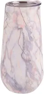 [OASIS] Insulated Double Wall Champagne Flutes 180ml - Silver Quartz
