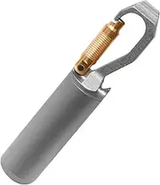 Titanium Small Pill Case, Mini Keychain Pill Holder, EDC Pill Container Portable Pocket Pill Box Organizer for Travel Purse