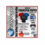 Inkjet Dark heat Transfer Paper Heat Press DIY T-shirt Printing Blue Line