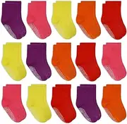 [HYCLES] Stopper Socks Children - 15 Pairs ABS Socks Children Baby Girls Toddler Non-Slip Socks Non-Slip Socks for 1-7 Years