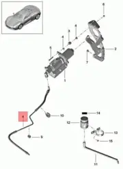 Genuine PORSCHE 918 Spyder Pressure Line Control Mechanism 91835504301