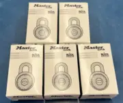 Master Lock 1502KA General Security Combination Padlock 1-7/8in (48mm) lot of 5