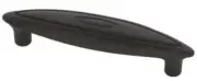 (12 Pack) 3-3/4" Ring & Dot Oval Pull Dark Oil Rubbed Bronze