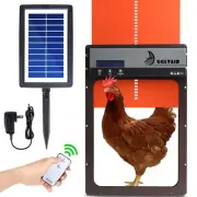 Automatic Chicken Coop Door, Solar Powered Chick Door Opener with Timer Remot...