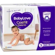 BabyLove Cosifit Nappies Size 3 (6-11kg) 72 pack (pack of 3)