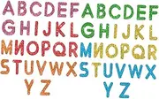 UTHCLO 156pcs Foam Letter Stickers Glitter Alphabet Stickers Adhesive Wall Decor Craft Letters